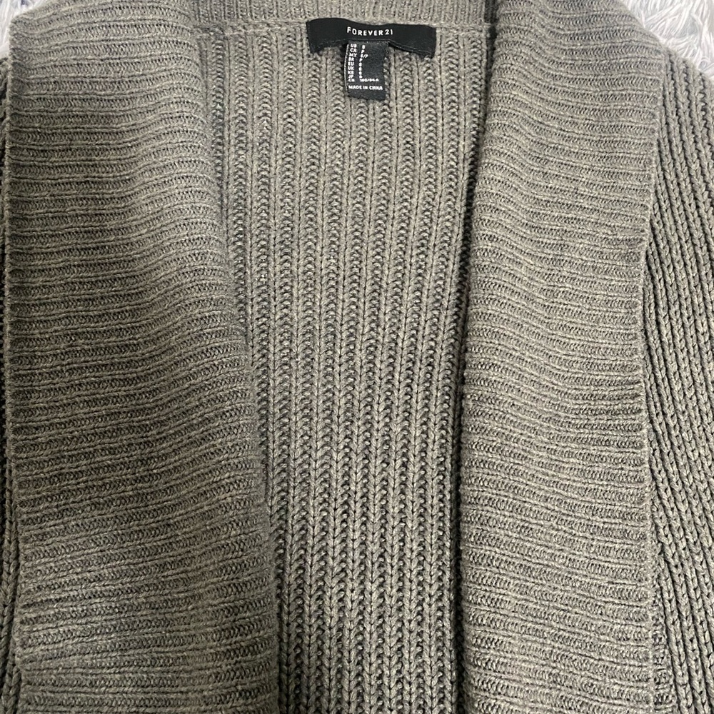 Forever 21 Gray Women's Cardigan - Picture 2 of 9